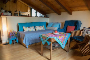 Vasilikos Lovely Woodhouse with Sea view in a Farm